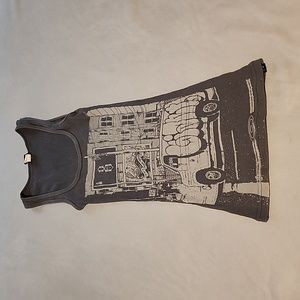 Graffiti printed ribbed tank top. Womens small.